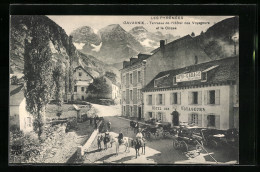 CPA Gavarnie, Terrasse De L'Hotel Des Voyageurs  - Gavarnie