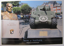 BELGIQUE - LUXEMBOURG - BASTOGNE - Le Tank Et Buste Du Général Mc Auliffe - Bastenaken