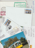 50 Covers & Cards With Trains As A Theme, Either Stamps Or Postmarks. Postal Weight 0,255 Kg. Please Read Sales Conditio - Treinen
