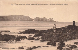 FRANCE - Plage De Kerloc'h - Bordant La Route De Morgat à Camaret - Au Fond Le Château De Dinant- Carte Postale Ancienne - Morgat