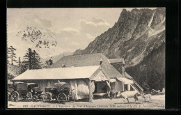 CPA Cauterets, L`Hôtellerie Du Pont D`Espagne Et Le Pic De Peyrelance  - Cauterets