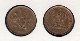 Afrique Du Sud, 1 Cent 1986, SUID-AFRIKA - SOUTH AFRICA, KM# 82, - Sudáfrica