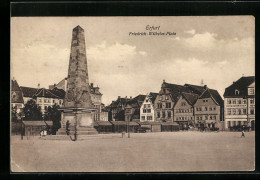 AK Erfurt, Friedrich-Wilhelm-Platz Mit Hotel Und Denkmal  - Erfurt