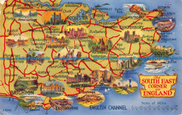 R146314 The South East Corner Of England. A Map. Valentine. Art Colour - Monde