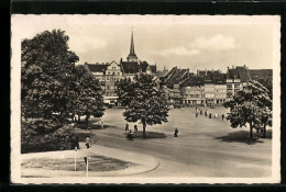 AK Erfurt, Blick Vom Petersberg Zum Domplatz  - Erfurt