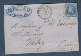 Var -  GC 4809 Et Cachet 22  LA  CADIERE - 1849-1876: Période Classique