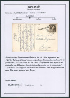 Page De Collection - 1F20 Col Ouvert Sur CP Expédié De Charleroi (1951) + Griffe SILENRIEUX > Berzée - Linear Postmarks