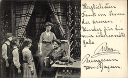 CPA Maria Del Pilar Von Bayern, Autograph - Familias Reales