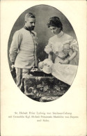 CPA Prince Ludwig Von Sachsen-Coburg-Gotha, Mathilde Von Bayern, Sohn - Familias Reales