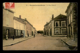 51 - SERMAIZE-LES-BAINS - RUE BENARD - CARTE TOILEE ET COLORISEE - Sermaize-les-Bains