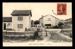 55 - SAINT-MARTIN-SORCY - LA GARE DE CHEMIN DE FER - CAFE LARATTE - EDITEUR LARATTE - Andere & Zonder Classificatie