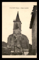 55 - SAINT-AGNANT - L'EGLISE BOMBARDEE - SANS EDITEUR - Andere & Zonder Classificatie