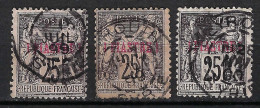 FRANCE Levant Ca.1899-1900: Lot D'obl. Avec TB Obl. CAD "Beyrouth (Syrie)", Nuances - Used Stamps