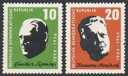 Germany-GDR 375-376, MNH. Mi 604-605. Guenther Ramin, Hermann Abendroth, Music. - Unused Stamps