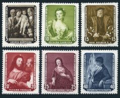 Germany-GDR 355-360,hinged. Mi 586-591. Paintings,1957. Mantedna,Carriera,Titian - Unused Stamps