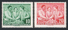 Germany-GDR 233-234, MNH. Michel 450-451. Women's Day, Mart 8, 1955. - Unused Stamps