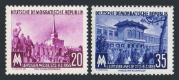 Germany-GDR 231-232,MNH. Michel 447-448. Leipzig Spring Fair,1955.Pavilions. - Nuovi