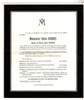 Flobecq ,1896 - 1966 , Odon Dubois - Obituary Notices