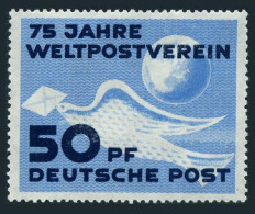 Germany GDR 48, Lightly Hinged. Michel 242. UPU-75, 1949. Pigeon, Letter-Globe. - Neufs