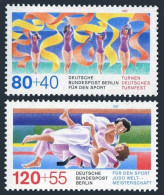 Germany-Berlin 9NB243-B244,MNH.Mi 777-778. Sports Championships,1987.Gymnastics, - Neufs