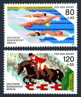 Germany-Berlin 9NB232-B233,MNH.Mi 751-752. European Sports Championships,1986. - Neufs