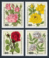 Germany-Berlin 9NB193-B196,MNH.Michel 680-683. Flowers 1982.Floribunda,Roses. - Neufs