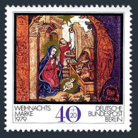 Germany-Berlin 9NB163 Block/4-margin, MNH. Michel 613. Christmas 1979, Nativity. - Nuevos