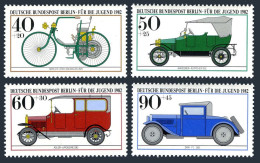 Germany-Berlin 9NB187-B190,MNH.Michel 660-663. Antique Cars,1982. - Unused Stamps