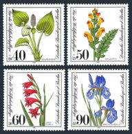 Germany-Berlin 9NB182-B185, MNH. Mi 650-653. Plants 1981. Common Bistort, Iris, - Unused Stamps