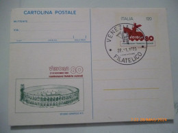 Cartolina Postale "VERONA 80" Annullo Filiatelico - 1971-80: Storia Postale