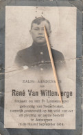 Oorlogsslachtoffer : 1914, Soldaat Rene Vanwynsberghe, Libbrecht, Ingooigem, Ingoyghem, Impde, Londerzeel, Tiegem - Images Religieuses