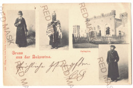 UK 53 - 19957 SADAGURA Bukowina Bucovina, SYNAGOGUE Rabbi And The Jewish House Litho Ukraine - Old Postcard - Used 1899 - Ucrania