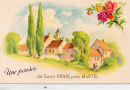 Saint-Denis Près Martel Belle Fantaisie "Une Pensée" - Andere & Zonder Classificatie