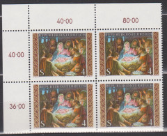 1979 , Mi 1630 ** (2) -  4 Er Block Postfrisch - Weihnachten - Unused Stamps