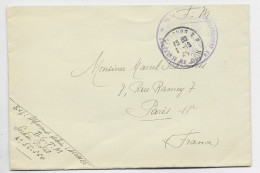 LETTRE FM STRASBOURG 1.10.1945 + CACHET VIOLET COMMANDEMENT EN CHEF EN ALLEMAGNE CTM - Military Postmarks From 1900 (out Of Wars Periods)