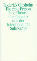 Die Erste Person: Theorie Der Referenz Und Intentionalität - Sonstige & Ohne Zuordnung