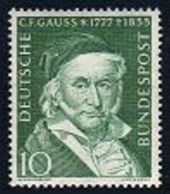 Germany 725, MNH. Michel 204. Carl F.Gauss, Mathematician, 1955. - Unused Stamps