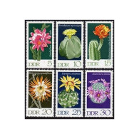 Germany-GDR 1251-1256, MNH. Michel 1625-1630. Flowering Cactus Plants, 1970. - Ongebruikt