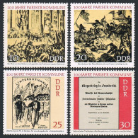 Germany-GDR 1281-1284, MNH. Michel 1655-1658. Paris Commune, Centenary, 1971. - Unused Stamps
