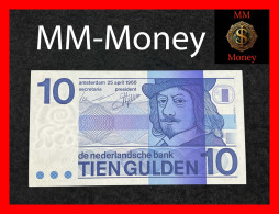 NETHERLANDS 10 Gulden  25.4.1968  P. 91   AU - 10 Gulden