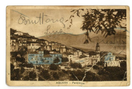 X1922) AQUARA SALERNO    CARTOLINA VIAGGIATA ROVINATA - Salerno