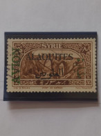 D20 - TIMBRE OBLITÉRÉ ALAOUITES POSTE AÉRIENNE,  MANDAT FRANÇAIS N°6 - ANNÉE 1925 - " AVEC SURCHARGE AVION EN VERT". - Used Stamps