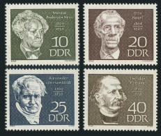 Germany-GDR 1077-1080,MNH.Mi 1440-1443. Martin Nexo,Otto Nagel,Humboldt,Fontane. - Ungebraucht