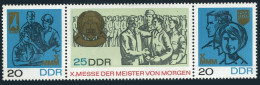 Germany-GDR 963-965a Folded, MNH. Mi 1320-1322. Masters Of Tomorrow Fail, 1967. - Unused Stamps