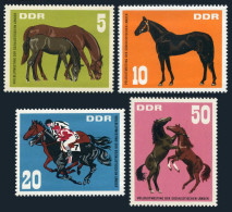 Germany-GDR 945-948, MNH. Mi 1302-1305. Horses 1967. Male, Foal, Stallion, Colts - Unused Stamps