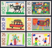Germany-GDR 923-928, MNH. Michel 1280-1285. Chyldren's Day, 1967. Drawings. - Nuovi