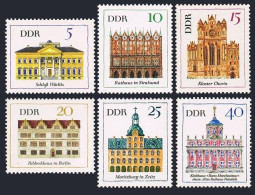 Germany-GDR 888-893, MNH. Mi 1245-1250. Buildings, 1967. City Hall, Stralsund, - Unused Stamps