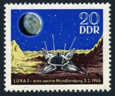 Germany-GDR 819, MNH. Michel 1168. Luna 9 On Moon, 1966. - Ongebruikt