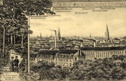 CPA Berlin Kreuzberg, Aussicht Vom Victoriapark, Melanchtonkirche, Thaborkirche, Emmauskirche - Autres & Non Classés