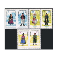 Germany-GDR 739-744a Pairs, MNH. Mi 1074-1079. Regional Costumes, 1964. Monchgut - Unused Stamps